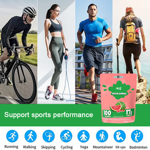 Caramelle Gommose Proteiche al Gusto Anguria, Snack ad Alto Contenuto Proteico 17g, Recupero Energetico, Produzione OEM ODM con Etichetta Privata - Product Image 4