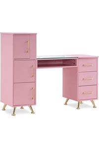<span class=keywords><strong>Table</strong></span> de <span class=keywords><strong>manucure</strong></span> de salon au design de luxe avec dépoussiéreur en marbre rose et station de bureau en <span class=keywords><strong>bois</strong></span> pour ongles de beauté pour salon de <span class=keywords><strong>manucure</strong></span> - Product Image 5