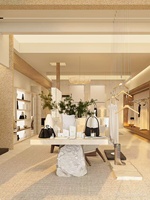 RZ - Conception de magasin de vêtements modernes pour la vente au détail - Aménagement commercial - Dessin en 3D - Idées de conception de boutique pour vêtements