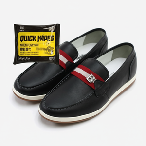 Scarpe eleganti da uomo mocassini in 2 colori con i fazzoletti per la pulizia delle scarpe GH - Product Image 1