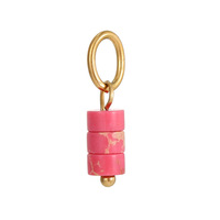 Pendentif tendance D806 avec anneau, cœur, étoile, pierre et perle pour la fabrication de colliers et bracelets