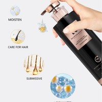 Shampooing et après-shampoing liquides infusés à la kératine, hydratants et nourrissants, unisexes, doux pour le cuir chevelu, formule lissante