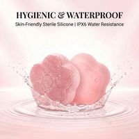 Brosse nettoyante faciale sonique rotative à billes magnétiques, étanche IPX6, en silicone, pour un nettoyage en profondeur des pores et un massage du visage