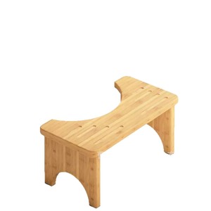 <b>Bamboo</b> Toilet <b>Stool</b> Wooden Non Slip Squatting Footstool For Bathroom Minimalist Design Easy Clean - Product Image 2