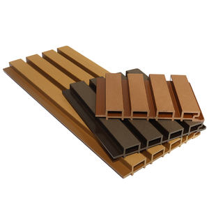 Panneau de grille WPC anti-décoloration, imperméable, anti-corrosion, en bois-<span class=keywords><strong>plastique</strong></span> pour la décoration de plafond, de mur et de cloison de jardin - Product Image 3