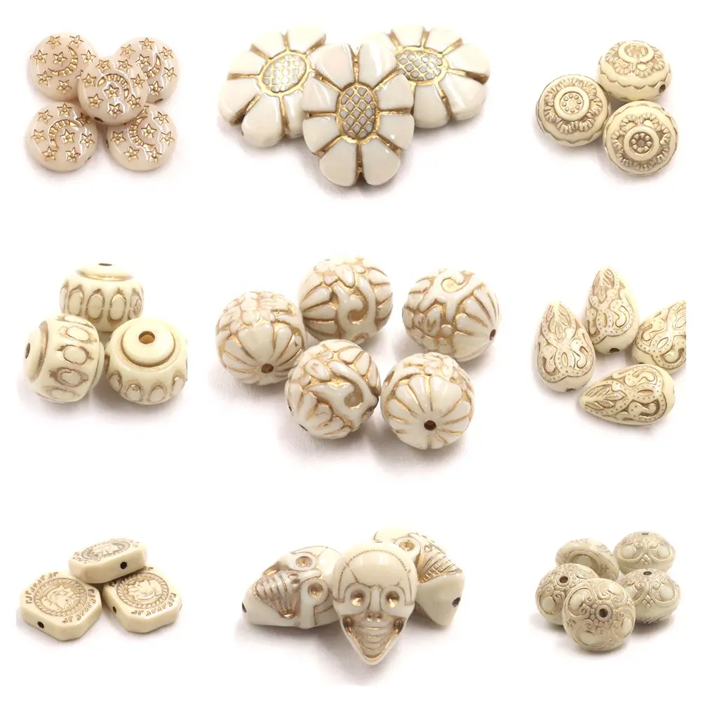 plastic bead china acrylic skull beads for jewelry making