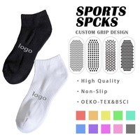 Chaussettes de sport en coton pour hommes, personnalisées avec logo, marque privée, avec détail de revers tricoté au printemps