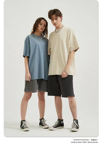 Camiseta Oversize de Hip Hop para Hombre, Estilo Streetwear, con Estampado Gráfico Personalizado DTG, Lavado Ácido Vintage, Gráfico Personalizable - Product Image 3