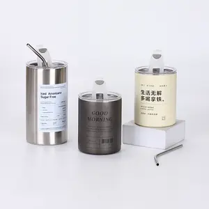 Sıcak satış 600ml paslanmaz çelik seyahat kahve kupalar çift duvarlı sıska düz tumbler yalıtımlı kahve kapaklı kupalar