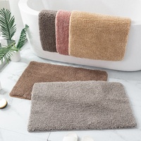 Tapis de bain moelleux lavables et antidérapants Basics, ensembles de tapis et carpettes pour salle de bain, tapis absorbants pour baignoire et douche