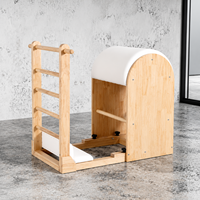 Equipo Profesional de Pilates Ladder Barrel de Madera de Roble para Entrenamiento de Fitness en Estudio o Gimnasio