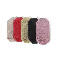 2022 nouvelle mode rectangulaire paillettes paillettes sac cosmétique fermeture à glissière lettre motif Style