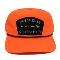 Hoedenmaker Personaliseert Nieuwe 5-panels Nylon Sneldrogend Met Touw Platte Rand Cap Voor Buiten Vissen Snapback Surfcap