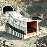 Écran à rouleaux motorisé robuste avec boîte de vitesses et roulement pour le pré- cribbage des minerais à haute humidité et l'auto-nettoyage dans l'exploitation minière