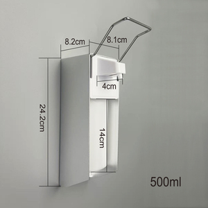<span class=keywords><strong>Distributeur</strong></span> mural <span class=keywords><strong>professionnel</strong></span> de savon liquide pour les mains et désinfectant à l'<span class=keywords><strong>alcool</strong></span> en plastique de 500 ml pour hôpitaux - Product Image 1