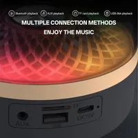 Barre de son portable sans fil pour système home cinéma 5.3 avec caisson de basses, Hi-Fi, lampe acoustique respirante, prise en charge de la carte mémoire et application