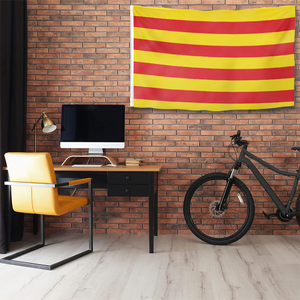 Bandera de Cataluña 3x5FT, Bandera Catalana Senyera con Rayas Amarillas y Rojas para Decoración Interior y Exterior - Product Image 4