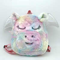 Sac à dos en peluche OEM en forme d'animal, sac d'école pour enfants, sac à dos réaliste en peluche personnalisé en forme de lapin, licorne, dinosaure