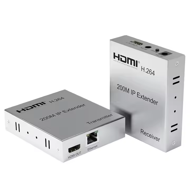 Wholesale H 264 OEM HDMI Over IP Network Extender 1080P 60Hz 200M Over Cat5e Cat6 One to Many Mode Over Ethernet Switch Full HD