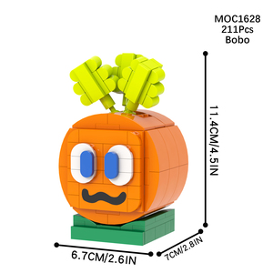 MOC1628 211 Uds <span class=keywords><strong>Bobo</strong></span> Lovely MOC ladrillos regalos creación rompecabezas DIY juegos de bloques de construcción Juguetes Educativos de Anime para niños - Product Image 3