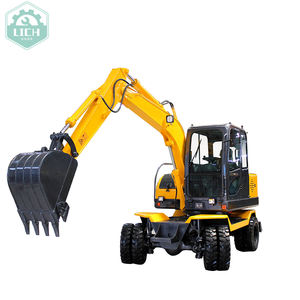 Excavadora de ruedas LICHMACH Sinomach de 5 toneladas hidráulica pequeña con motor Yanmar y componente de motor de núcleo de bomba Shimadzu - Product Image 5