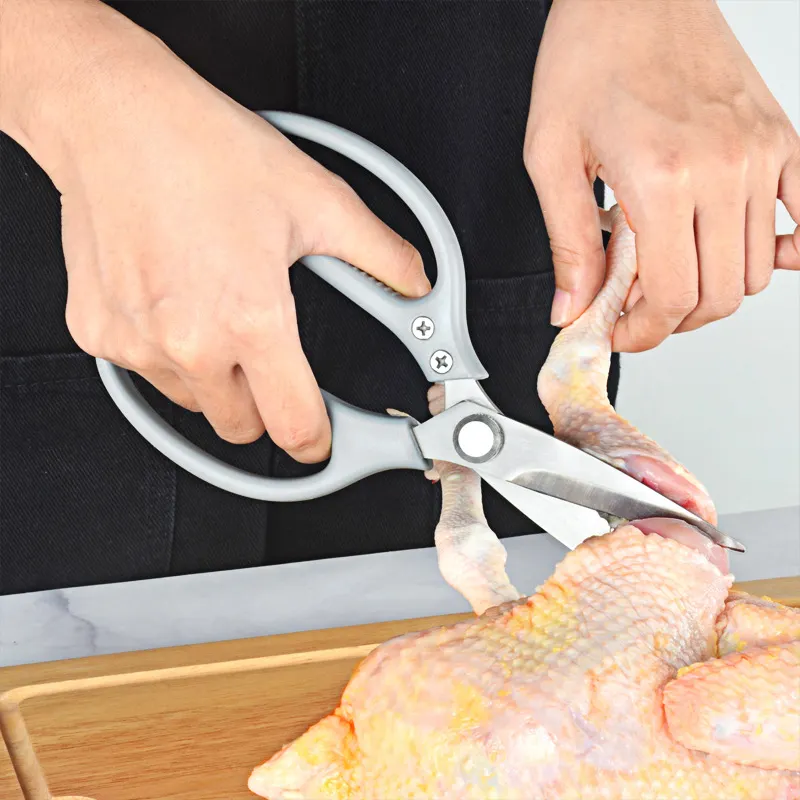Tesouras De Cozinha Multi-Purpose Heavy Duty Food Aço Inoxidável Sharp Cooking Scissors para Cozinha Frango Aves Carne De Peixe