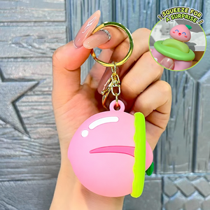 Cute Tree Stump Squishy Keychain with Pop-Up Animal Soft Squeeze Stress Relief <b>Toy</b> Bag Charm <b>for</b> Kids and Adults - Product Image 2