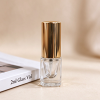 Flacon pulvérisateur vide en verre de 2 ml à fond épais, volume standard, rechargeable, avec bouchon en aluminium, pour parfum, vente en gros usine