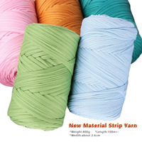 Vente en gros et directe haute élastique 400g ligne de tissu pantoufles tissées à la main bricolage crochet tapis sac poupée laine