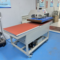 Presse à chaud hydraulique semi-automatique grand format pour transfert sur tissu, t-shirts, étiquettes et sublimation