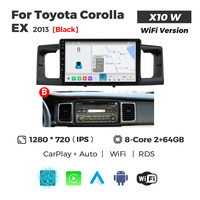Head Unit Mobil Android MEKEDE X10 X20 X30 X40 2K dengan Kipas Pendingin, Car-play, DSP, dan Navigasi untuk Toyota Corolla EX 2007-2012 2013