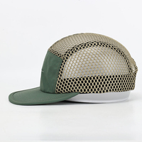 Casquette de camping 5 panneaux personnalisable OEM de haute qualité, tendance, réglable, en maille, pour course en extérieur, avec impression de logo, vente en gros, Gorras de sport