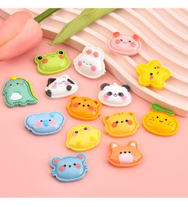 อุปกรณ์ตกแต่งเรซิ่นรูปหัวสัตว์การ์ตูน งานถักไหมพรม ตุ๊กตาสัตว์ขนาดเล็ก สำหรับทำเคสมือถือ แม่เหล็กติดตู้เย็น กิ๊บติดผม ยางมัดผม - Product Image 6