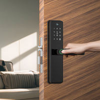 Serrure de porte intelligente Aiendi, serrure intelligente WIFI, application Tuya Ttlock, contrôle par empreinte digitale, clavier numérique électronique à écran tactile, code, clé