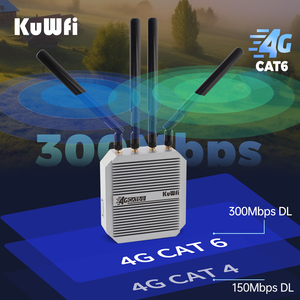 Cat6 Tốc Độ Kuwfi Wifi6 Gigabit Router Không Thấm Nước 4G + 1800Mbps 48V PoE IP67 Ngoài Trời 4G LTE Wifi Router Với Khe Cắm Thẻ Sim - Product Image 3