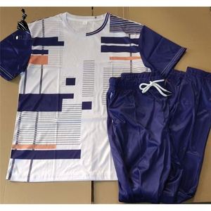 Kemeja Kasual Pria S-6XL Gaya Berjalan Santai Set Pendek Kaos Lengan Pendek O Neck Kaos Bermotif Kasual Kemeja dan Celana Etnik Afrika - Product Image 6