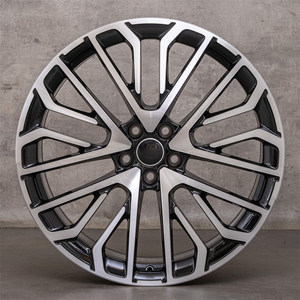 Jantes en alliage d'aluminium forgé noir à multiples rayons, finition usinée, 19 20 21 22 pouces, 5x112 PCD, pour voitures <span class=keywords><strong>de</strong></span> tourisme - Product Image 4