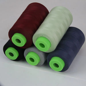 Fils à coudre en polyester de haute qualité, couleur unie, pour machines à broder - Product Image 1