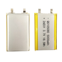 Batterie rechargeable KC Battery Cell QS105080, batterie au lithium polymère 5000mAh 3.7V pour batterie externe