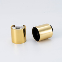 Bouchon disque en aluminium électroplaqué à pression 24/410 28/415 pour flacon de lotion cosmétique 200 ml avec filetage UV