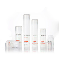 Flacons cosmétiques sans air en plastique PP de luxe 50 ml, pour soins de la peau, nettoyant visage, crème pour le visage, impression de logo personnalisable