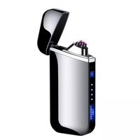 Lussuosa confezione regalo di Design alla moda accendino USB a doppio arco accessori per fumatori accendino ricaricabile USB