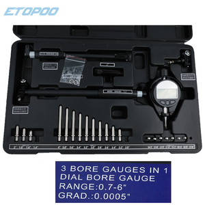 Dijital kadranlı gösterge delik göstergesi ile 0.7 "-<span class=keywords><strong>6</strong></span>"/0.0005 "ölçüm aralığı ölçüm derinliği arama delik ölçüm seti ile 23 adet örsler - Product Image 5