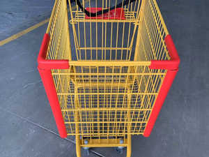 Chariot de supermarché en métal KNM 300 180L, type américain, chariot de courses 180L, vente chaude - Product Image 4