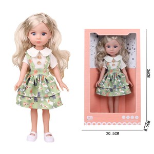 Mignonnes poupées en vinyle de <span class=keywords><strong>36cm</strong></span> pour filles jouets pour enfants poupées corps et tête avec plus de vêtements poupée pour filles - Product Image 3