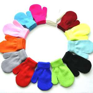 HF Hiver Classique Gants Acrylique Mitaines pour Bébé Petits Gants Chauds en Tricot pour Enfants 1-4 Ans Résistant aux Rayures pour Quotidien - Product Image 4