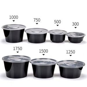Custom Glossy Print Round <b>Disposable</b> PP <b>Food</b> <b>Containers</b> With Lids - Product Image 3
