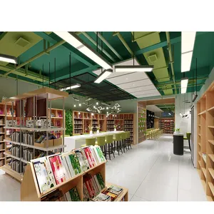 맞춤형 학교 도서관 인테리어 디자인 도서관 책장 도서관 책장 서점 가구 디스플레이 랙