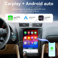 BaoShang 12.8 pouces écran Vertical Android autoradio pour Lexus GS 2005-2010 GPS Navigation Carplay tableau de bord monté lecteur DVD