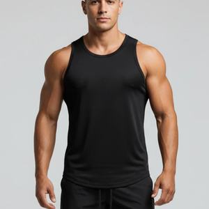 Mens Quick-<b>drying</b> <b>Cloth</b> Sports Running Vest Light Breathable Leisure Hip Length Fitness Sleeveless Top Shirt - Product Image 5